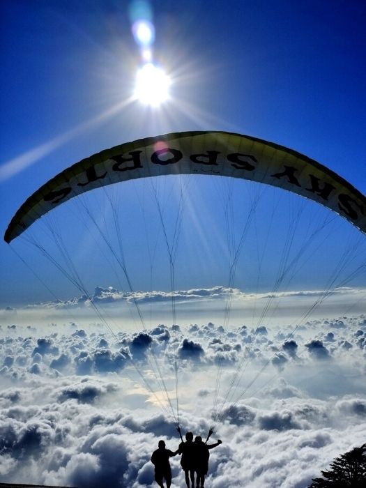 Paragliding Gleitschirmfliegen in Pamukkale