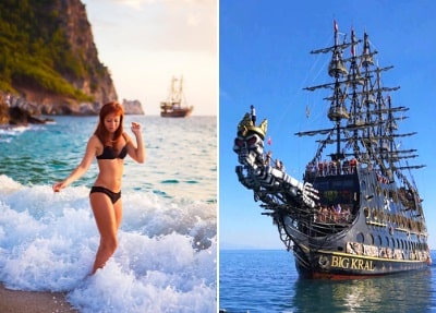 Ausflug Big Kral Piratenschiff in Antalya