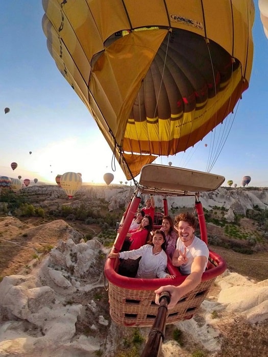 Heißluftballon in Kappadokien von Antalya