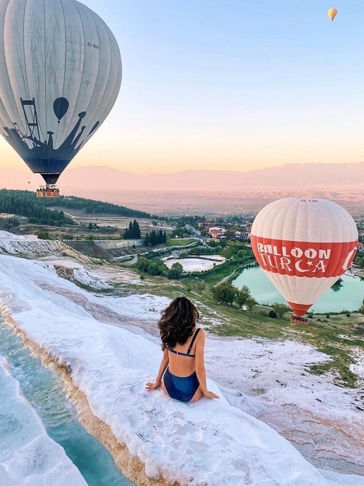 Heißluftballon in Pamukkale ab Belek