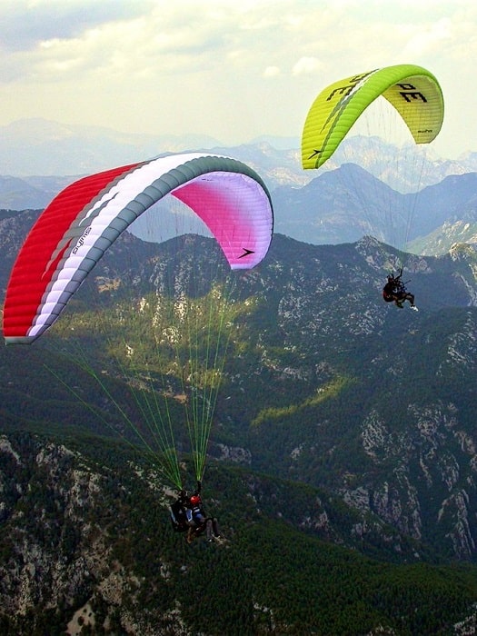Paragliding Gleitschirmfliegen in Kemer