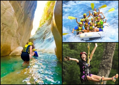 Antalya Canyoning, Rafting & Zipline Tour